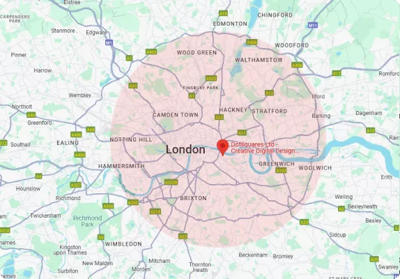 Dotsquares London Map